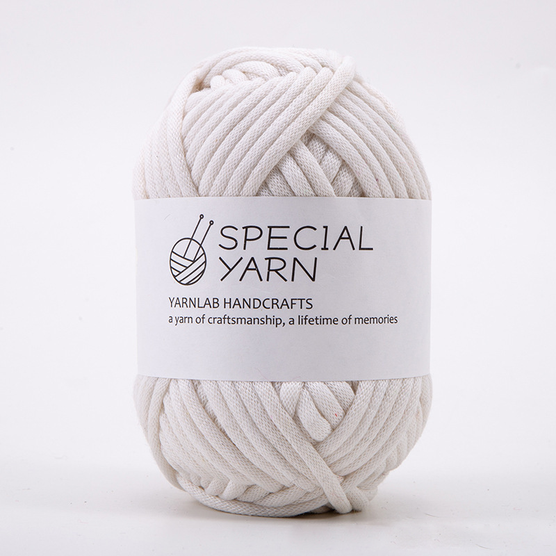 A ball of WHITE yarn
