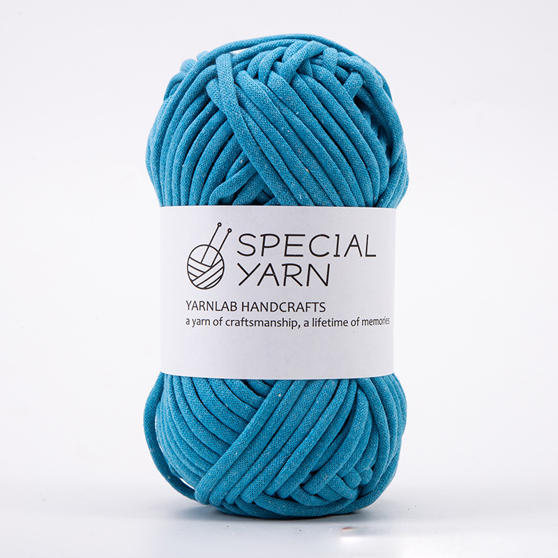 A ball of BLUE yarn