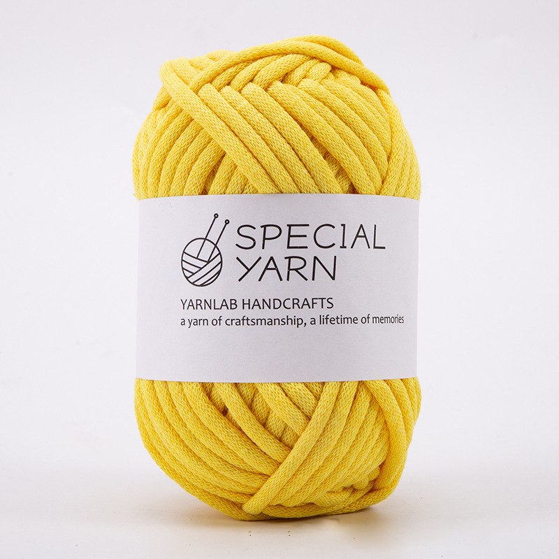 A ball of YELLOW yarn